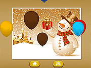 Christmas Snowman Jigsaw Puzzle Game