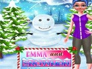 Emma and Snowman Christmas Game Online