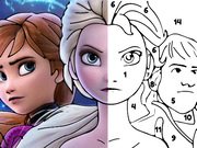 Frozen 2 Color by Number Game Online