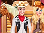 Frozen Couple Cowboy Style Game Online