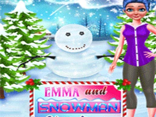 Emma and Snowman Christmas Game Image Emma and Snowman Christmas Game
