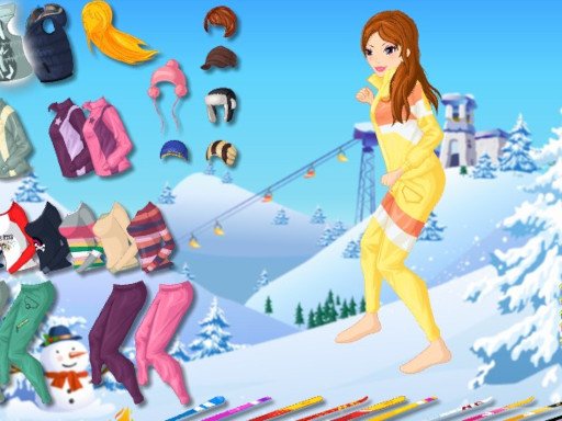 Fashion Skiing Girl Game Image Fashion Skiing Girl Game
