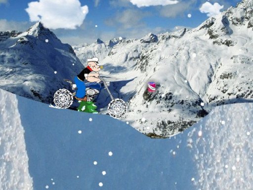 Popeye Snow Ride Game Image Popeye Snow Ride Game